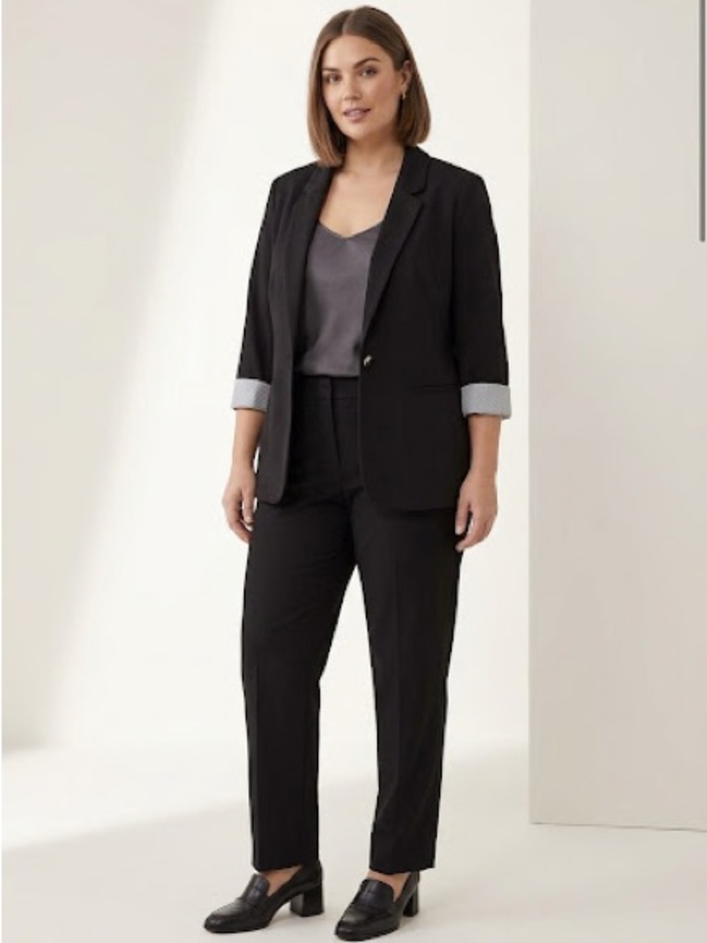 Reitmans Black Women's Single-Button Blazer